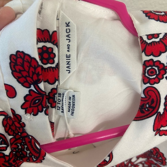 Janie and Jack floral puff sleeve dress - Picture 4 of 5